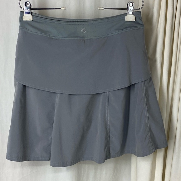 Athleta 6 Gray Wherever Skort Skirt Built In Shorts - Picture 4 of 7
